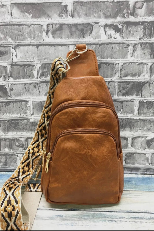 Brown Crossbody Sling Bag