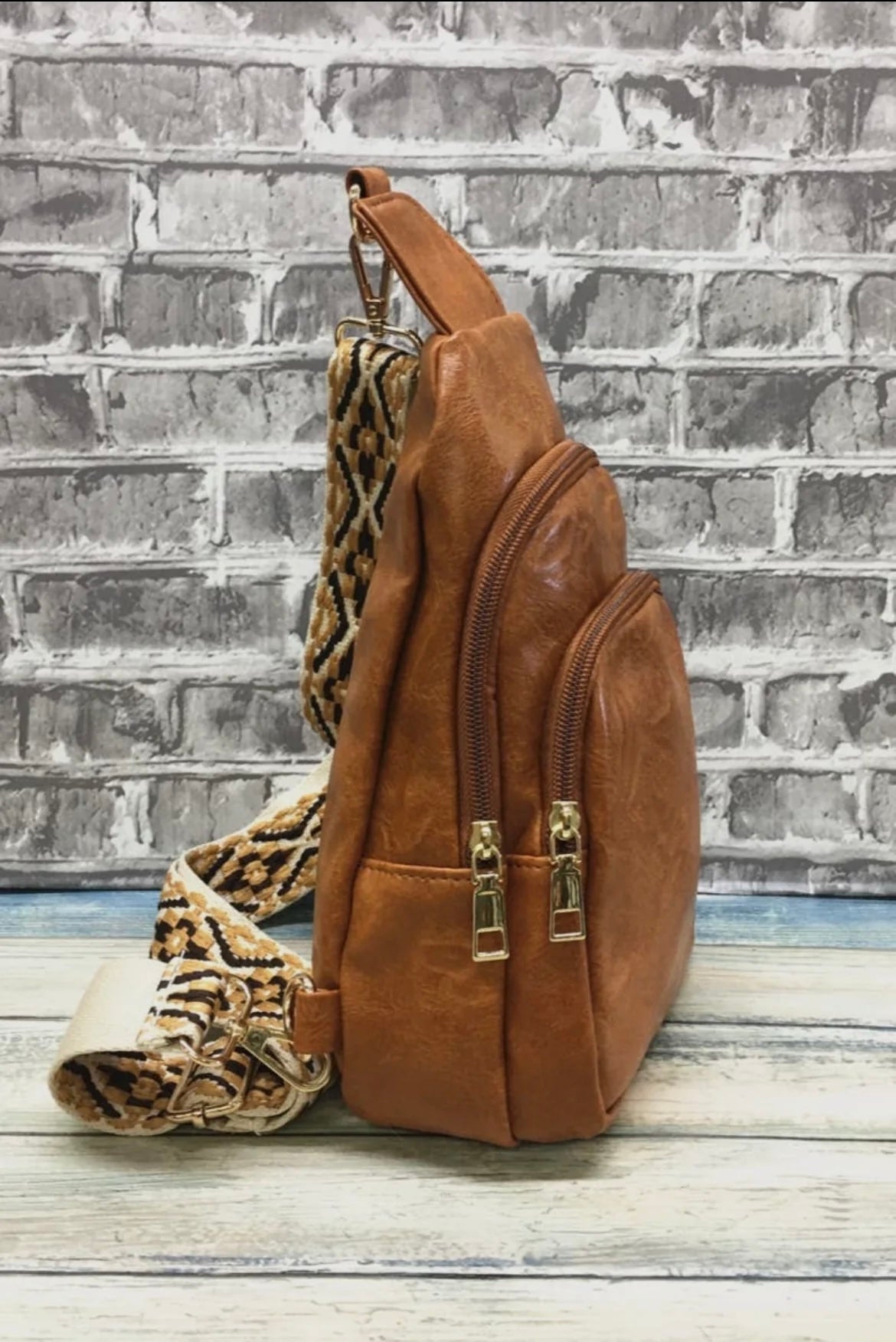 Brown Crossbody Sling Bag