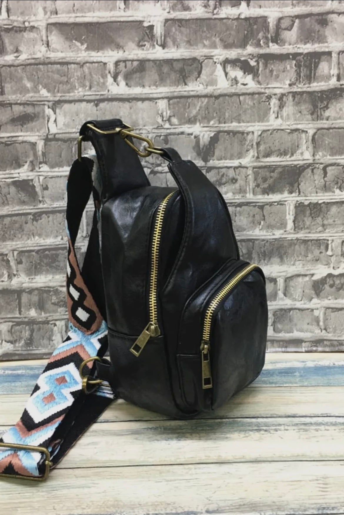 Black Crossbody Sling Bag