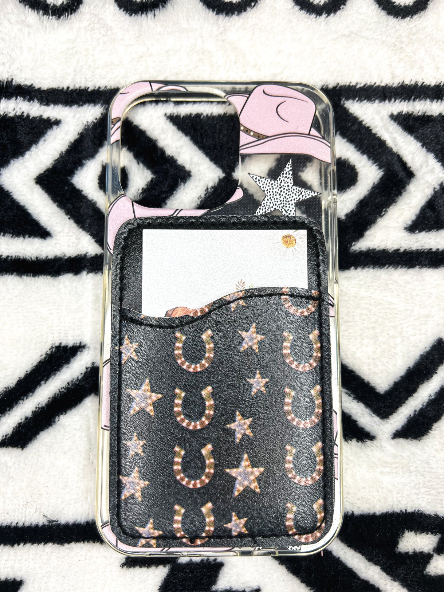 Rodeo Stick On Phone Card Holder