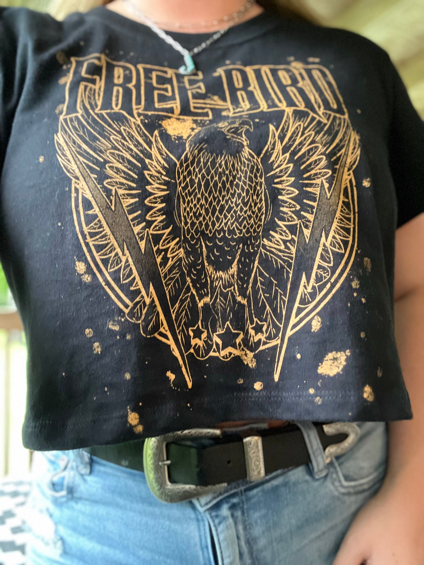 Free Bird Crop Tee