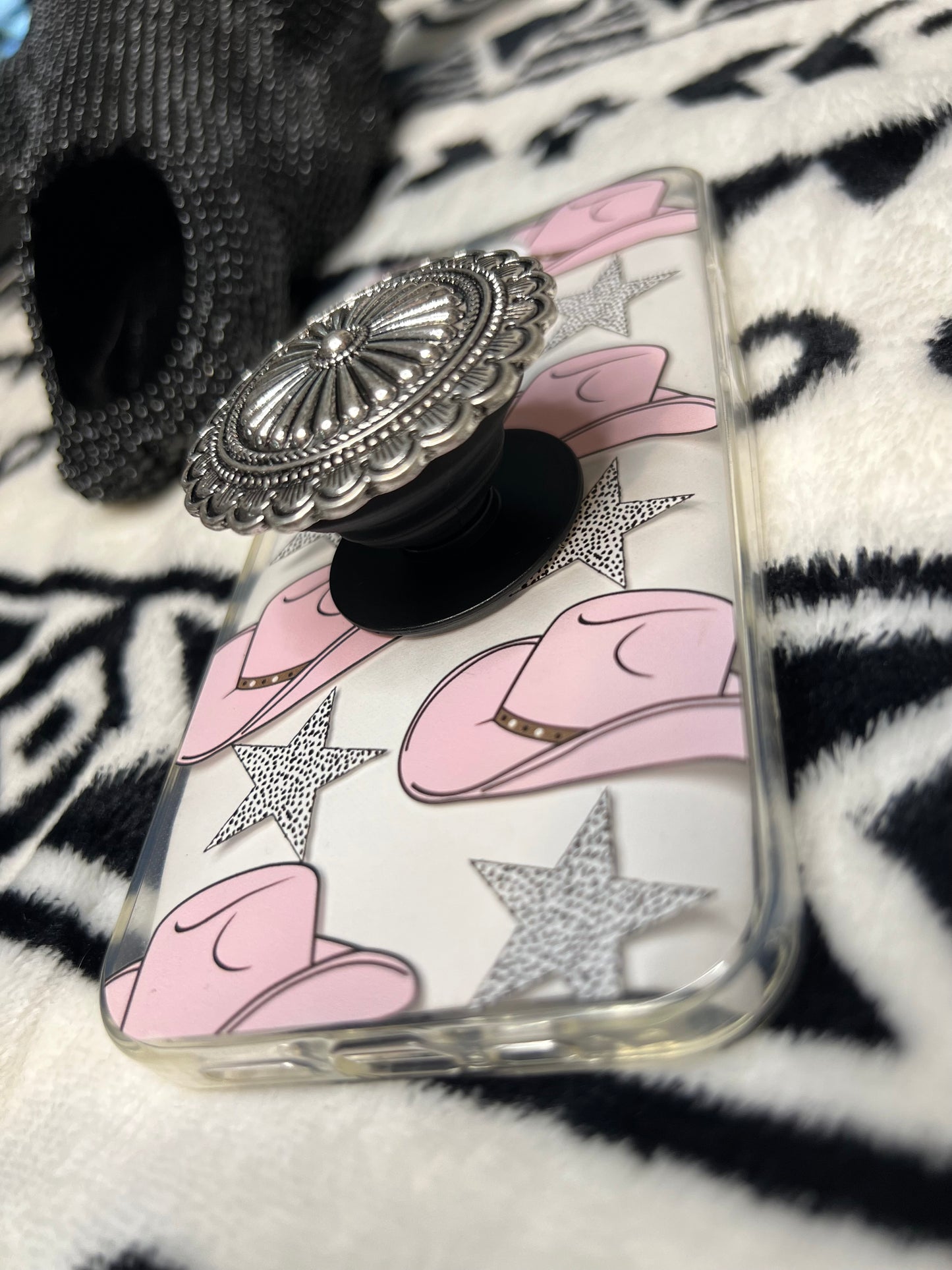 Silver Concho Pop Socket