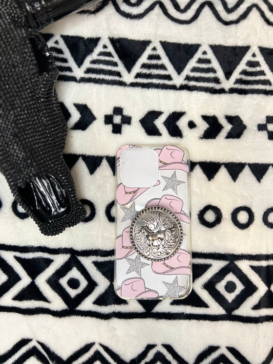 Silver Horse Concho Pop Socket