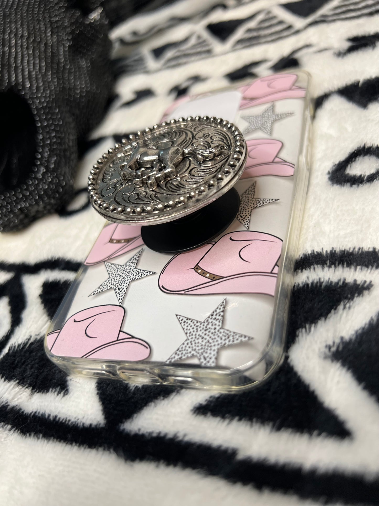 Silver Horse Concho Pop Socket