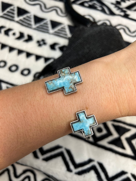 Cross Cuff Bracelet