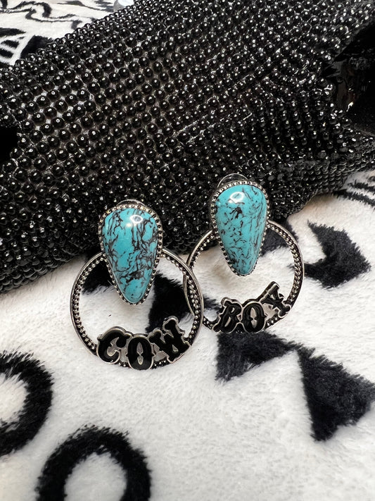 Cowboy Hoop Earrings