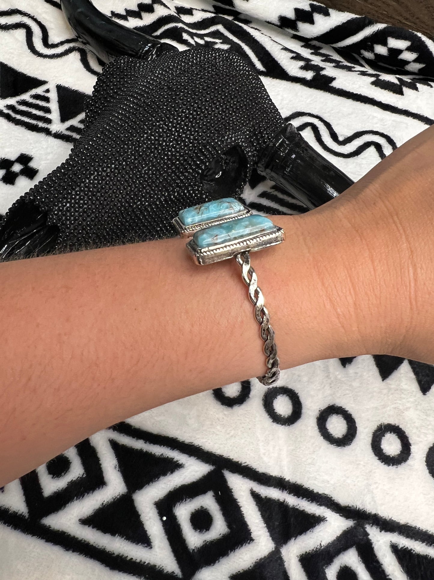 Double Rectangle Cuff Bracelet