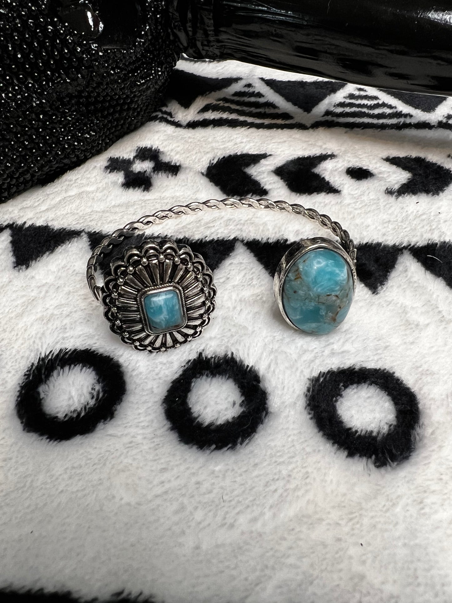 Concho and Oval Cuff Bracelet