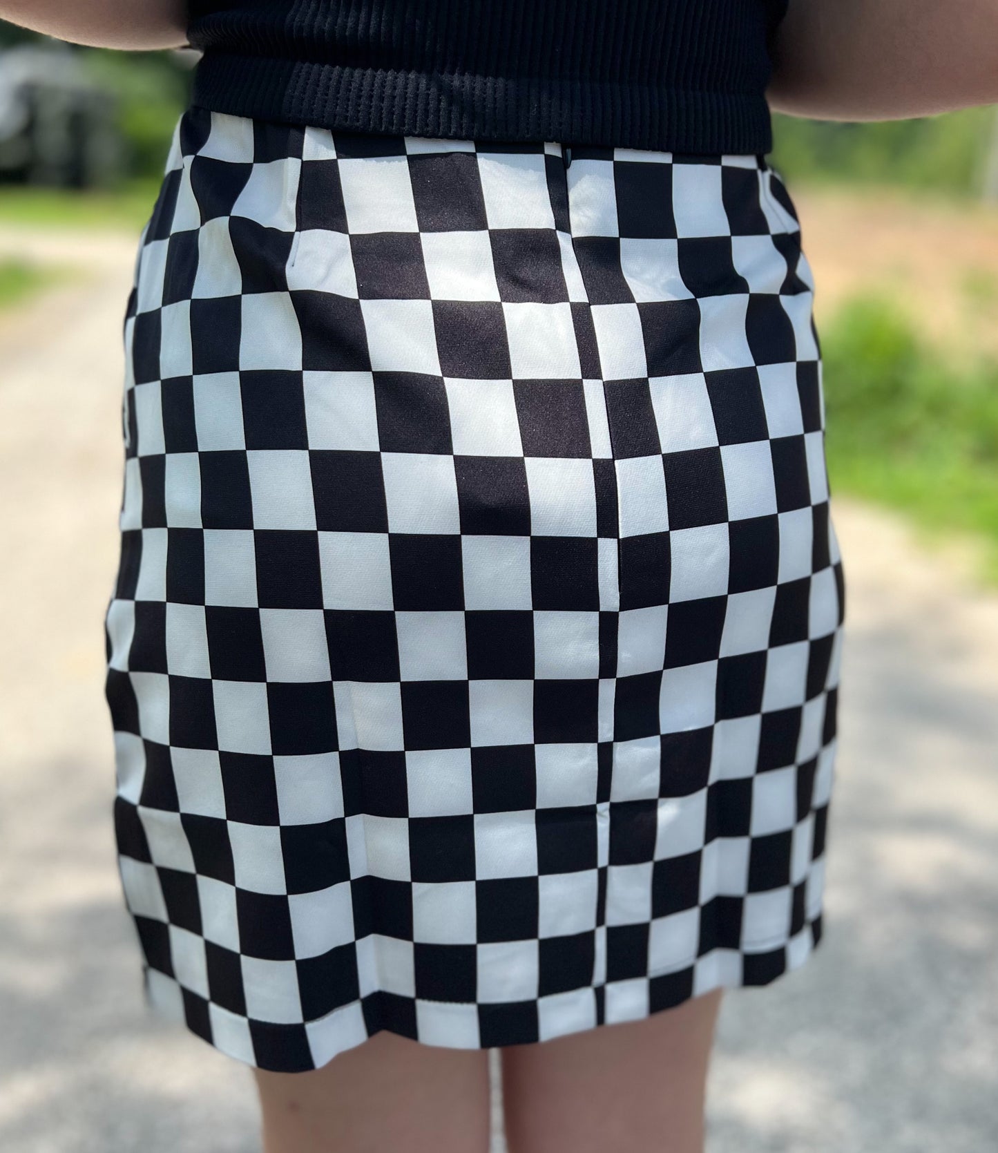 Checkered Mini Skirt