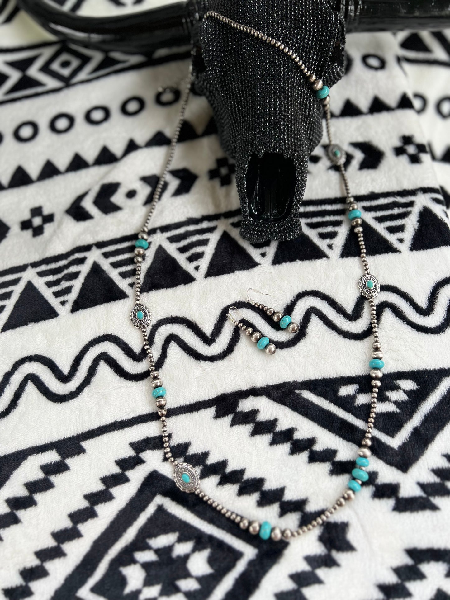 Concho Necklace and Earring Set