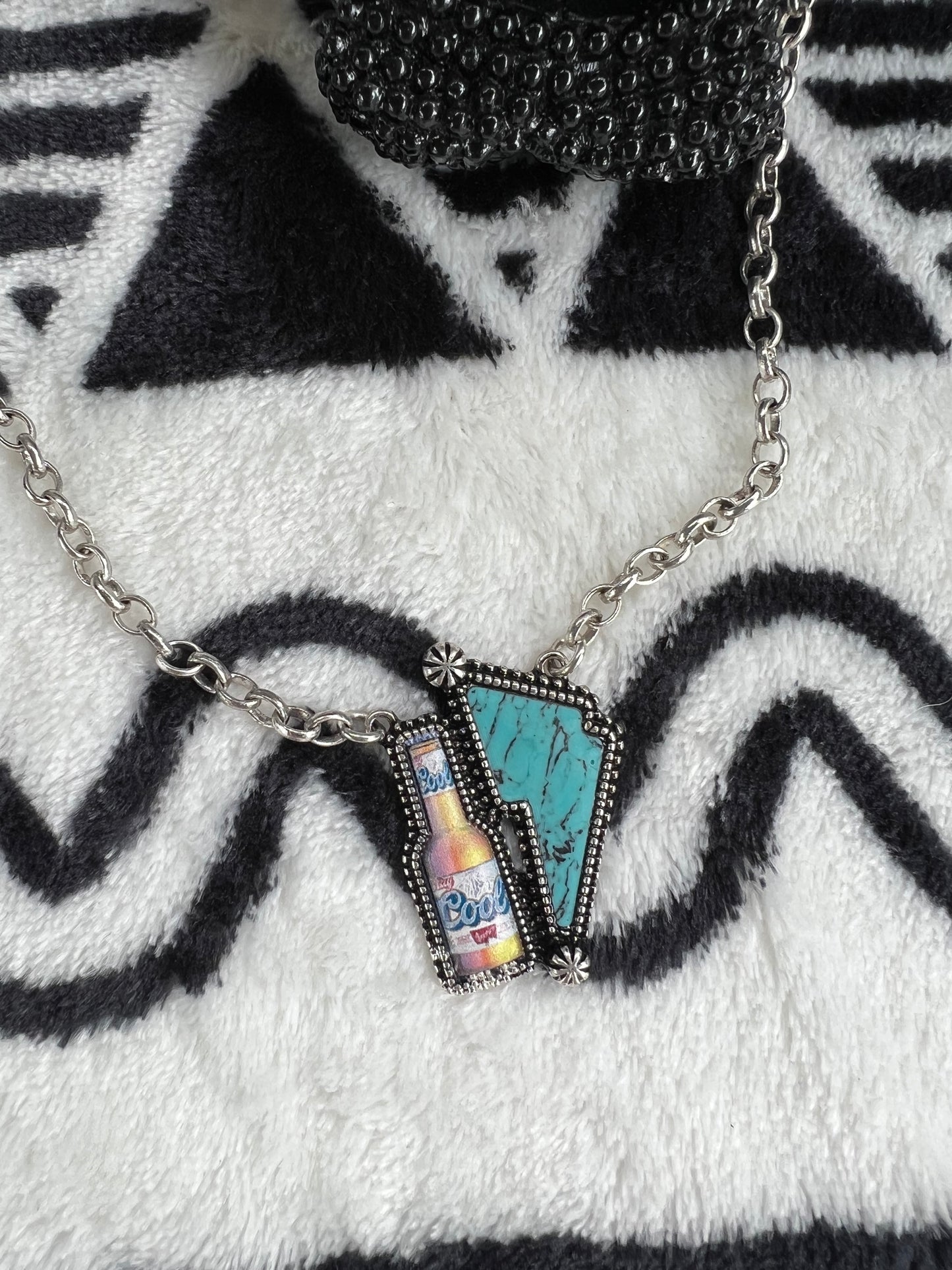 Coors Lightning Bolt Necklace