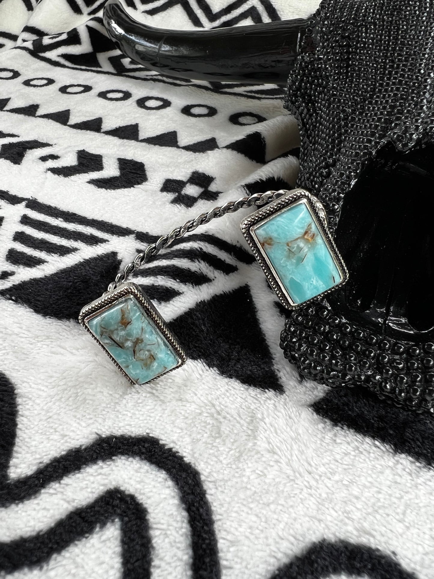 Double Turquoise Cuff Bracelet