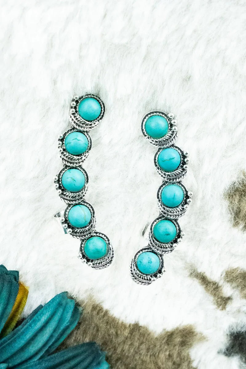 Turquoise Cuff Earrings